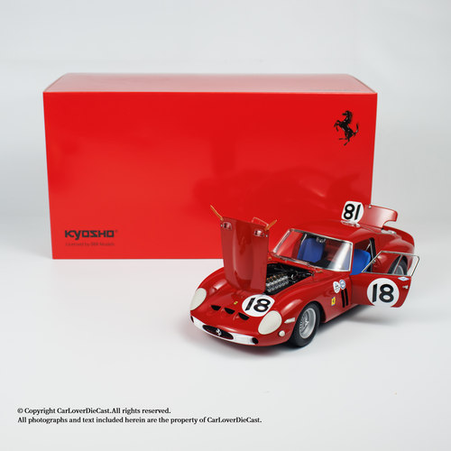 京商 1:18 FER 250GTO 1963 DAYTONA#18(RED) 汽车模型摆件