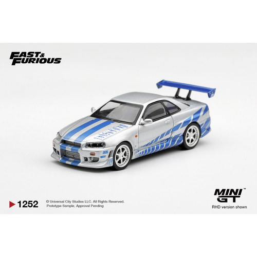 MINIGT 1:64 日产Skyline GT-R C-West 速度与激情2汽车模型 预售