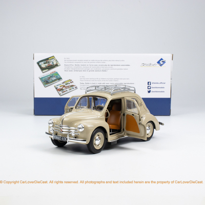 Solido 1:18 雷诺 4CV BEIGE 1956 汽车模型