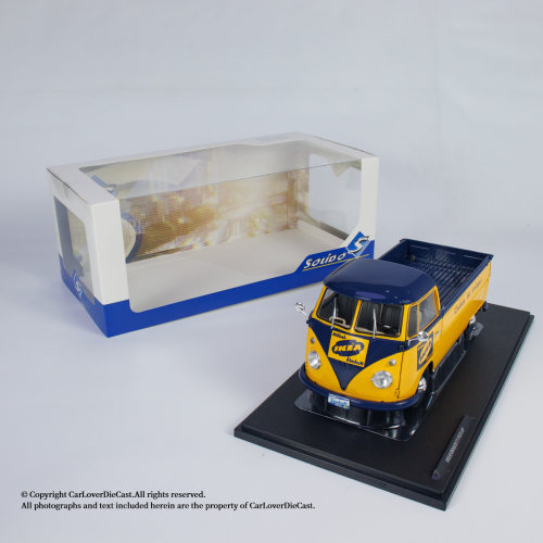 Solido 1:18 大众 VW T1 皮卡 宜家涂装 黄蓝 1950 合金汽车模型