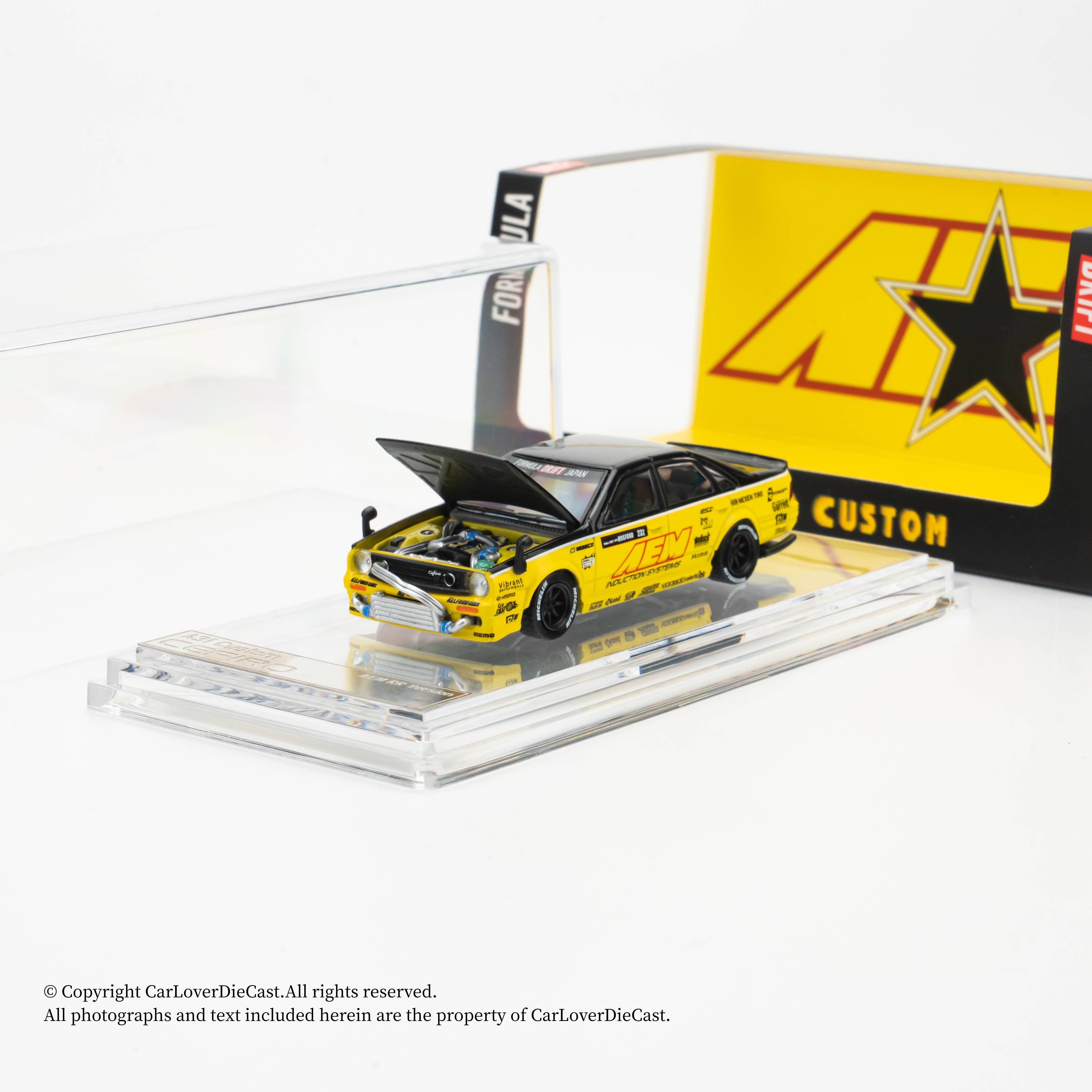 BMC 1:64 日产 Nissan Cefiro A31 Custom AEM RR 合金汽车模型
