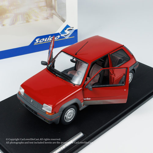 Solido 1:18 雷诺RENAULT 5 GT TURBO MK1 红色 1985合金汽车模型