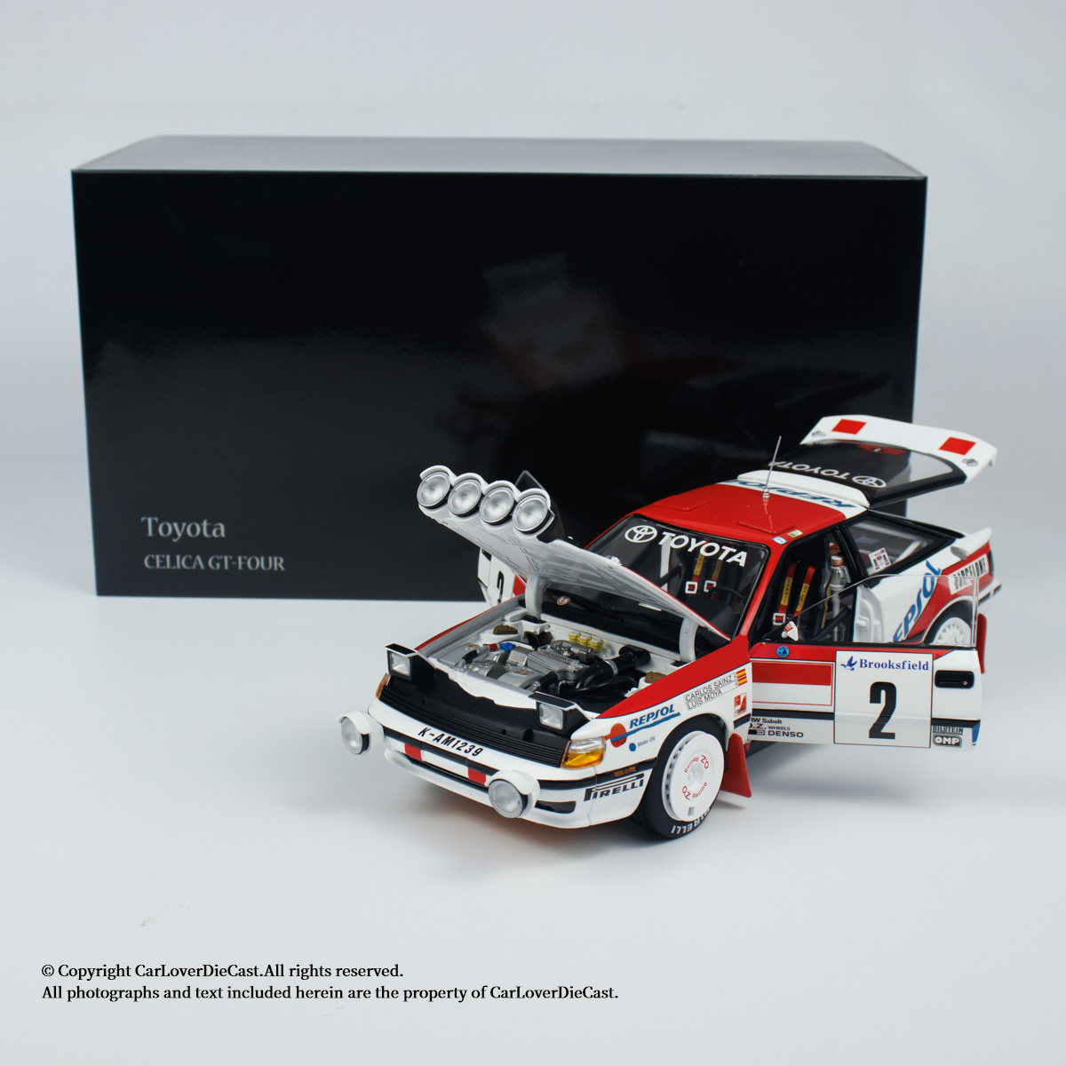 京商 1:18 丰田赛利卡GT-FOUR 1991 MONTE-CARLO #2 汽车模型摆件