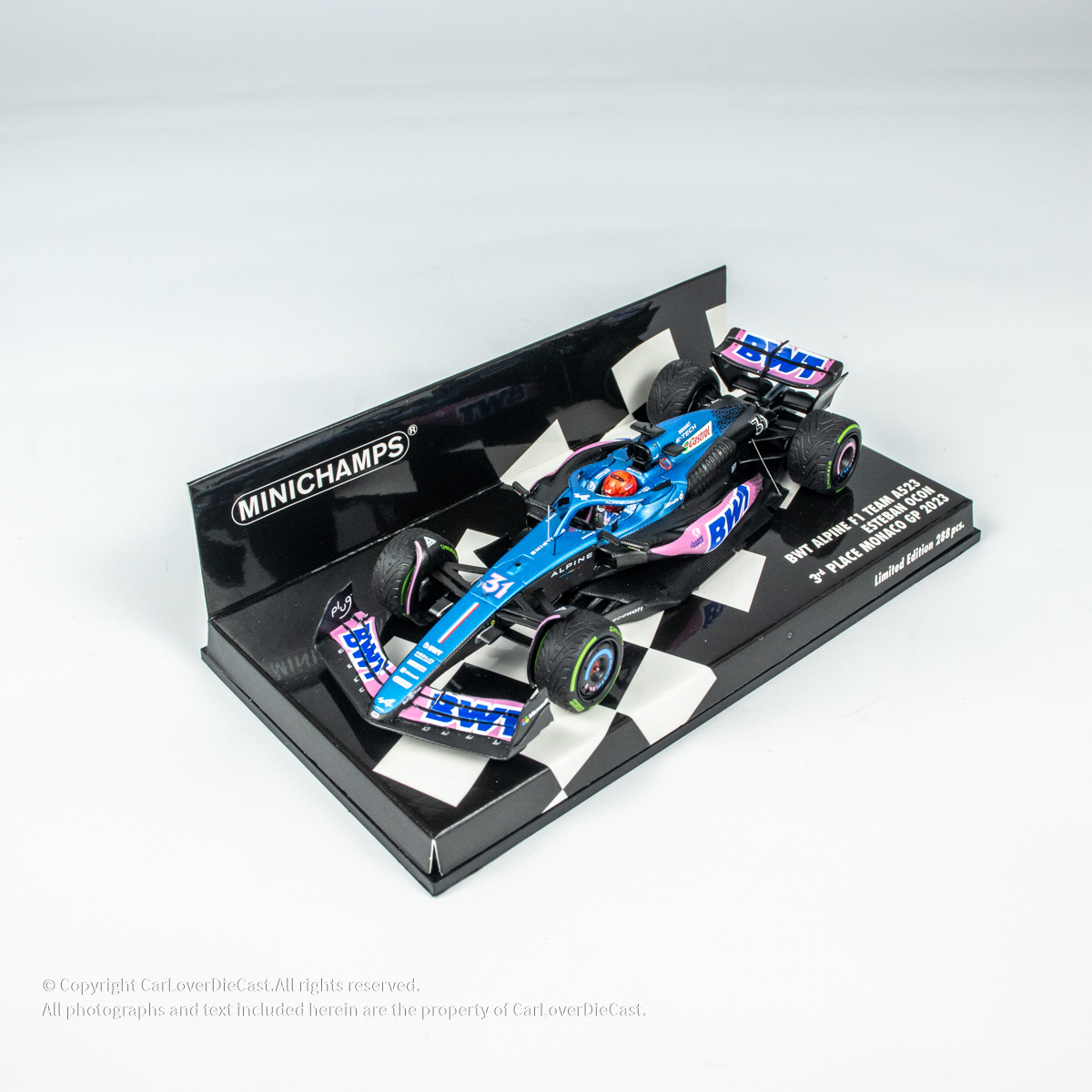 迷你切 1:43 BWT ALPINE F1 TEAM A523摩纳哥站第三名 现货