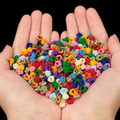 菠萝扣线圈线结手工diy材料线扣编织线手链绳手绳隔珠扣子配饰圈