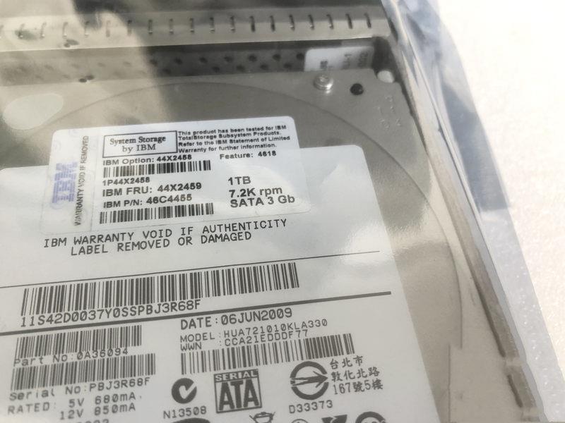 IBM 44X2459 44X3241 43W7633 1T 7.2K SATA-SAS DS3400 DS3300