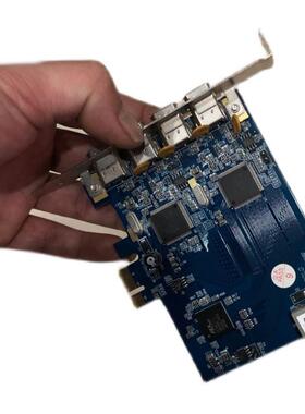 台湾IOI FWX2-PCIE10-4 Rev.1.1 1394 FWX2-PCIE10工业相机采集卡