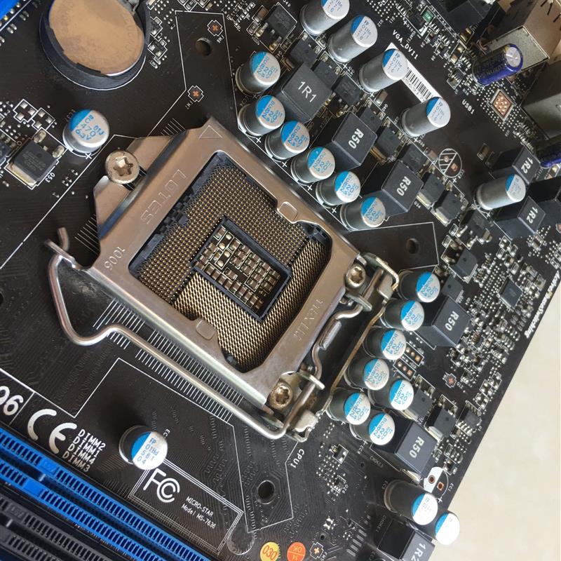 MSI/微星 H55M-P31 MS-7636 DDR3内存 1156接口 H55全固态集成板