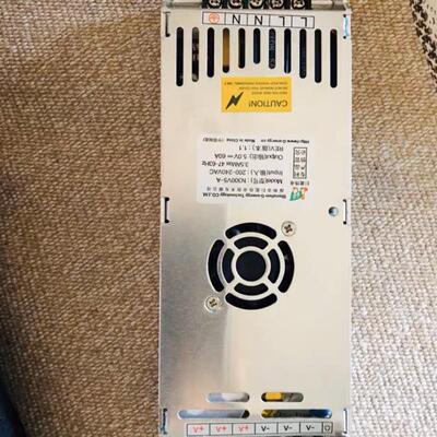 巨能伟业N300V5-A超薄全彩led显示屏电源带风扇单双色5V60A变压器