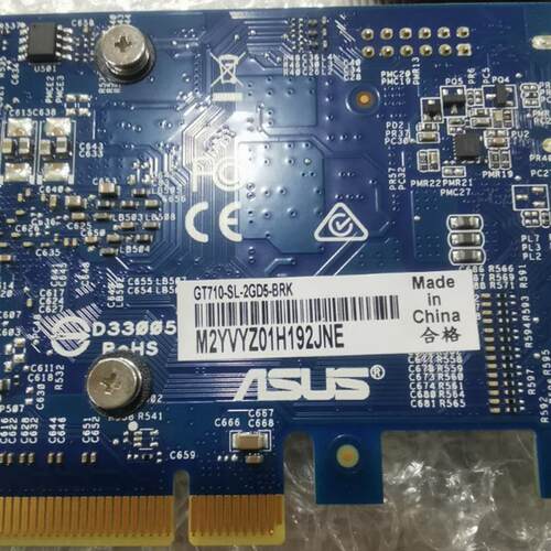 99新 华硕GT710-SL-2GD5-BRK 显卡 低功耗 静音版 GT710显卡 冲新