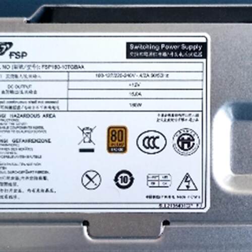 ACER宏基 商棋 台式机180W小机箱电源 D17-180P2A FSP180-10TGBAA