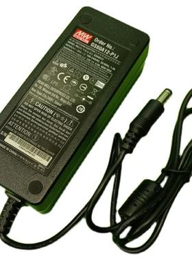 MW台湾明纬GS60A12-P1J 60W 12V5A三插医疗开关电源 赠送电源线
