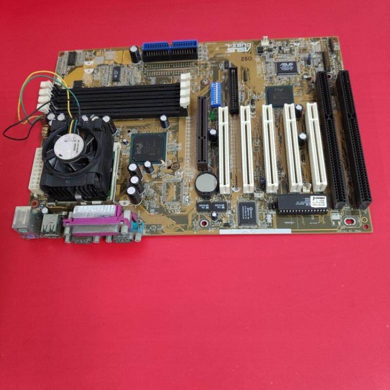 华硕 ASUS CUBX-L 主板 2个ISA 5个PCI 送CPU 内存 风扇
