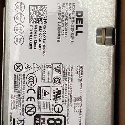 全新戴尔 HU/L/AC/H/D255ES-00 /3020/7020/9020 SFF小机箱电源