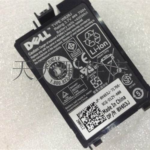 全新原装DELL PERC 6/I 6I PE R610 SAS阵列卡电池 X463J W828J