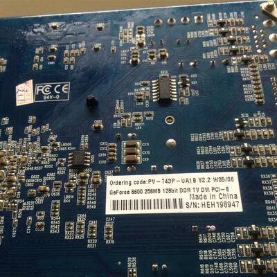 nVIDIA GeForce 6600 PV-T43P-UA PCI-E 256M 彩超 B超 GF 显卡