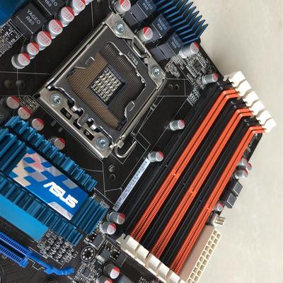 华硕P6T SE/P6T X58主板 原装拆机 三通道 支持X5650 5670