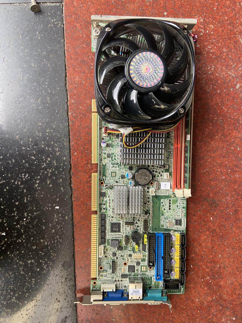 拆机工控主板 PCA-6011VG A1 成色漂亮  带风扇CPU内存