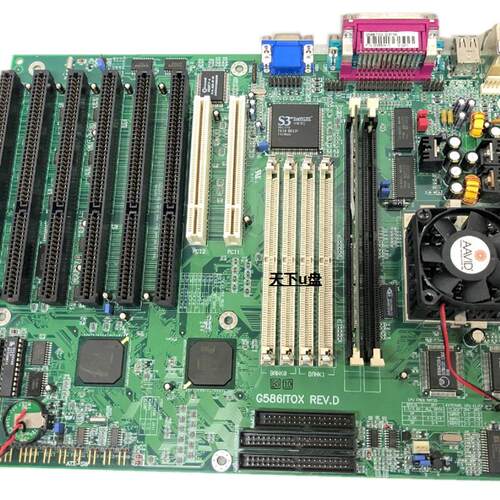 原装 G586ITOX REV D工业主板 工控母板6条ISA槽2条PCI 现货