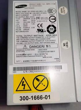 SUN 300-1666-02  300-1906 300-1583 B1500电源 EPAP-420 420W