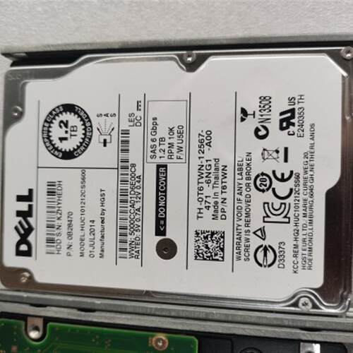 T6TWN DELL 1.2T 10K SAS 2.5 DELL R620/R720 1.2TB 2.5 10K SAS