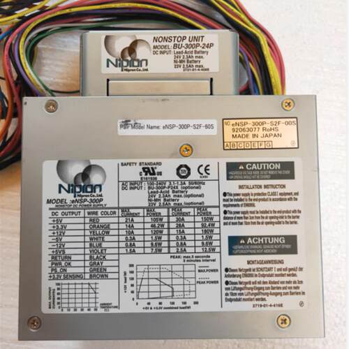 Nipron BU-300P-24P eNSP-300P-S2F-S20-60S-00S工业医疗开关电源