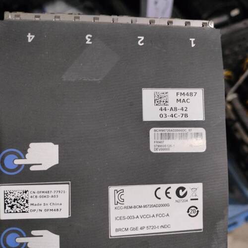 DELL R620 R720 R720XD I350 四口千兆网卡模块 0R1XFC 0FM487