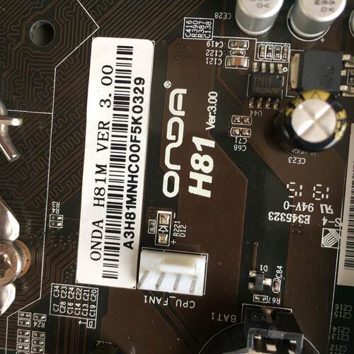 昂达H81M电脑主板1150针台式机DDR3双通道兼容4代英特尔I3/5/7CPU