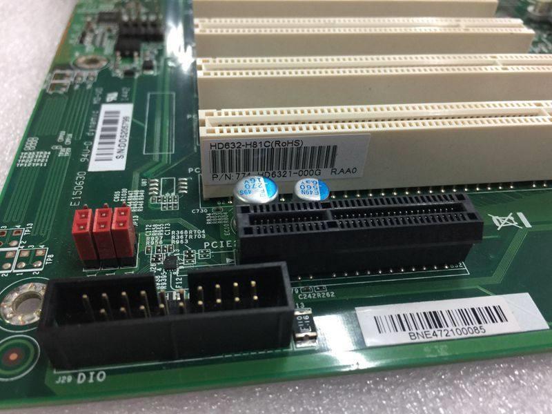 原装工控设备主板HD632-H81 P/N:744-HD6321-000G E150630 实物拍