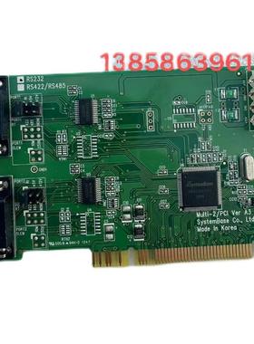 现货 韩国进口Multi-2/PCI 转2口PS232串口卡