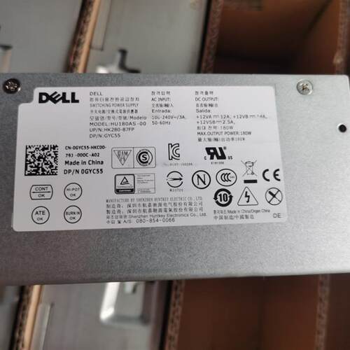 Dell 3040 5040 7040 3650 3656电源 4+8PIN GYC56 HU180AS -00