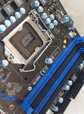 微星H55M-E33全固态电容1156针主板支持I3 I5 I7双核四核DDR3内存