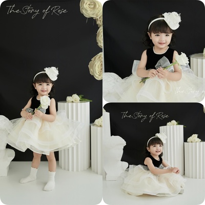 写真照女童生日周岁礼服