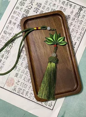 明星同款端午驱散霉运柚子叶非遗缠花DIY包包手机挂件挂饰吊坠