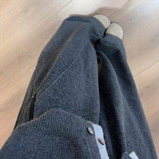 今年流行梧桐裤 运动女休闲裤 潮 毛呢弯刀阔腿秋冬穿搭大码 灰色卫裤