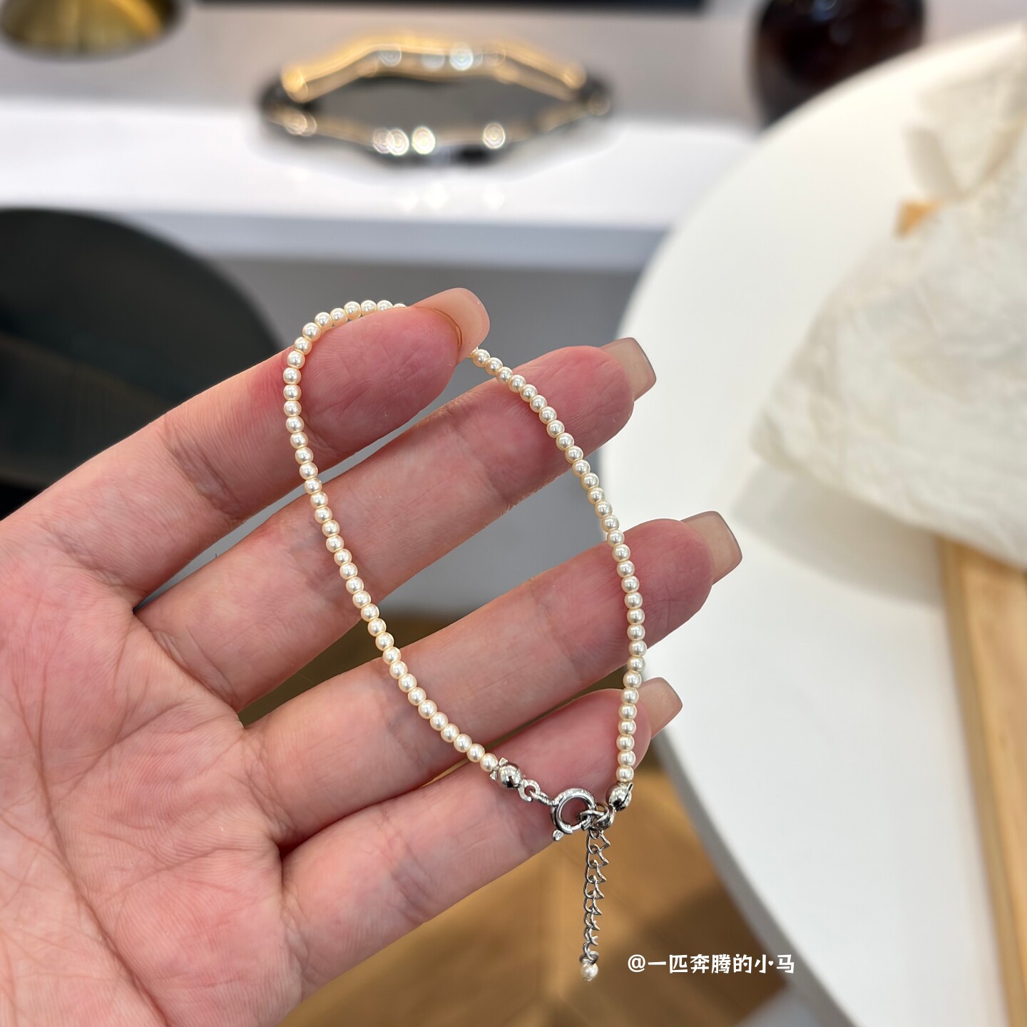 ins风小米珠珍珠叠戴手链女款图片