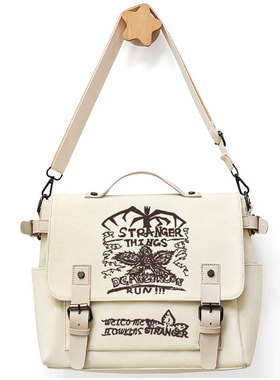 怪奇物语 StrangerThings 美剧周边帆布手提补习包单肩斜挎包书包