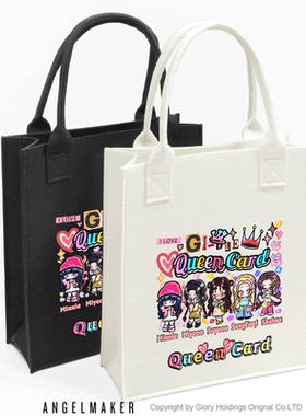GIDLE宋雨琦Queencard女团同款周边女娃小卡手提书袋拎书袋补课包大容量休闲手提包补习袋舒华美延gidle