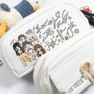 XG叉姬女团周边哈维HINATA同款粉丝应援物学生帆布笔袋文具收纳包