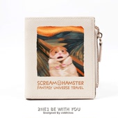 呐喊联名小仓鼠可爱卡通钱包短款 女学生零钱包ins风潮牌小众设计