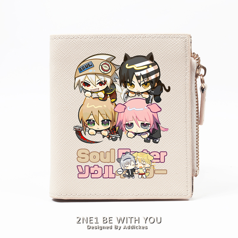 噬魂师周边动漫卡通钱包短款ins