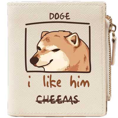 CHEEMS丧系柴犬恶搞表情包钱包