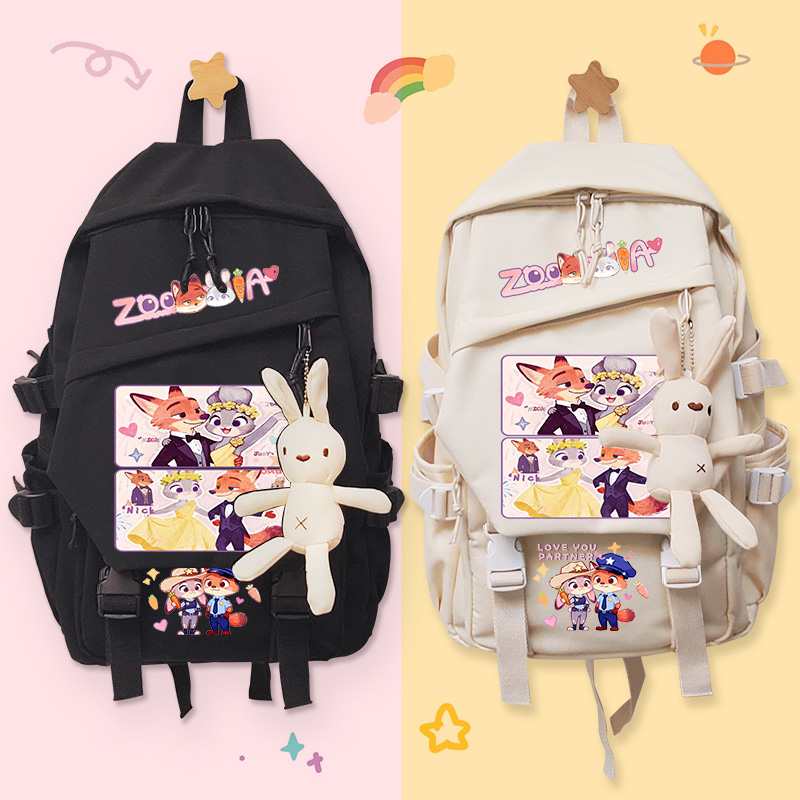 疯狂动物城2周边双肩包书包背包