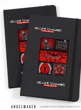 美剧 怪奇物语周边Stranger Things 菊花怪同款礼物 笔记本记事本