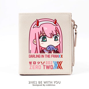 FranXX国家队02周边日系可爱简约短款 the 钱包男女生 Darling