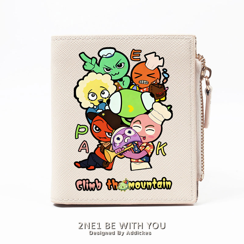 peak顶峰周边登山攀爬游戏卡通创意简约二次元短款钱包卡包二合一