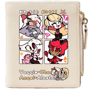 地狱客栈周边同人夏利 安吉拉 维姬动漫二次元学生钱包卡包女短款