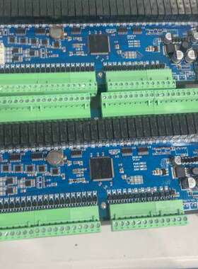 国产工控板ZK2N-64，蓝色PCB主板，带绿色接线端子！功
