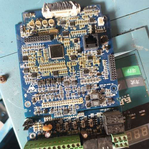 正弦变频器主板LG580C1-V306，蓝色PCB电路板，接