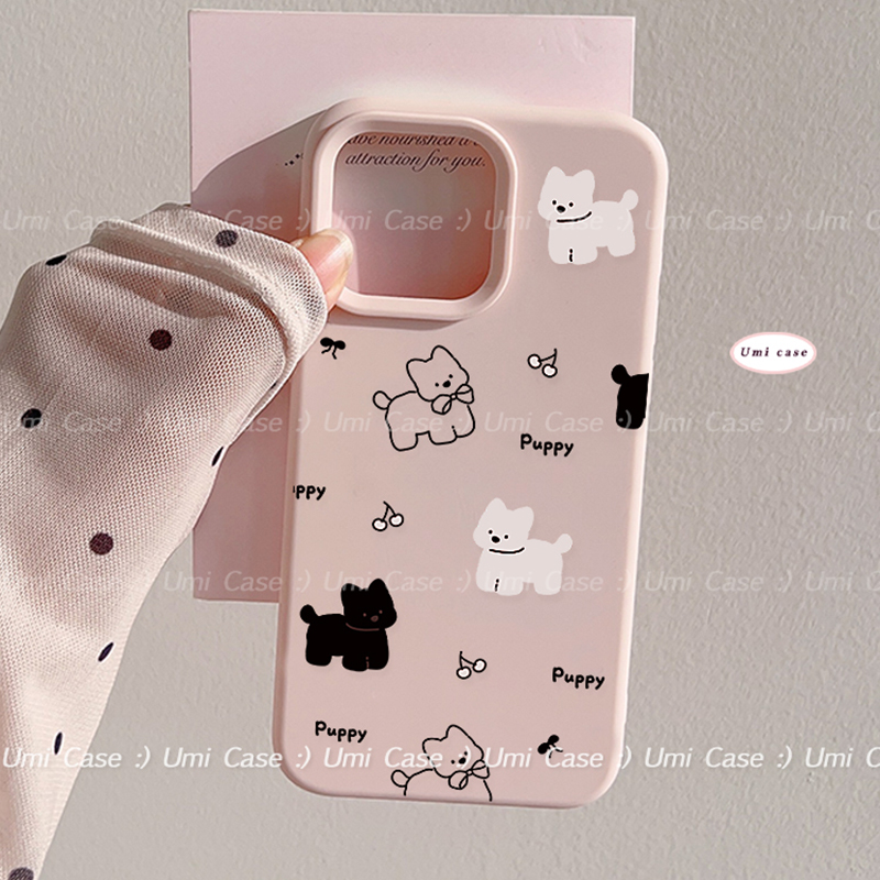 韩国ins卡通西高地小狗适用苹果16promax手机壳iphone17新款15pro女款14可爱粉色超萌12全包16硅胶15保护套软